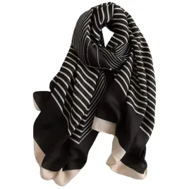 kamea-szal-damski-elegancki-wiskoza-180x85-czarny-w-kremowe-pasy