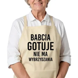 fartuch-kuchenny-bezowy-prezent-na-imieniny-dla-babci-nie-ma-wybrzydzania