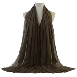 kamea-szal-damski-180x85-szarobezowy-gladki-lekki-elegancki