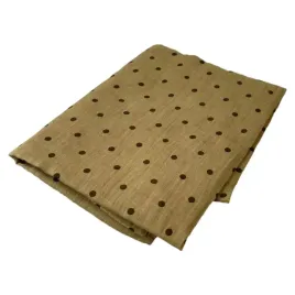 musztardowy-szal-w-czekoladowe-kropki-180x90-cm-bawelna-z-poliestrem