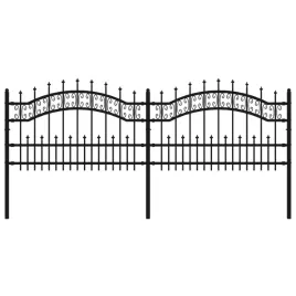 vidaxl-ogrodzenie-ogrodowe-z-wlocznia-czarne-240x75-cm-stal-malowana-pro