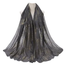 kamea-szal-damski-180x70-grafitowy-zlote-kwiaty-elegancki-chusta-hijab
