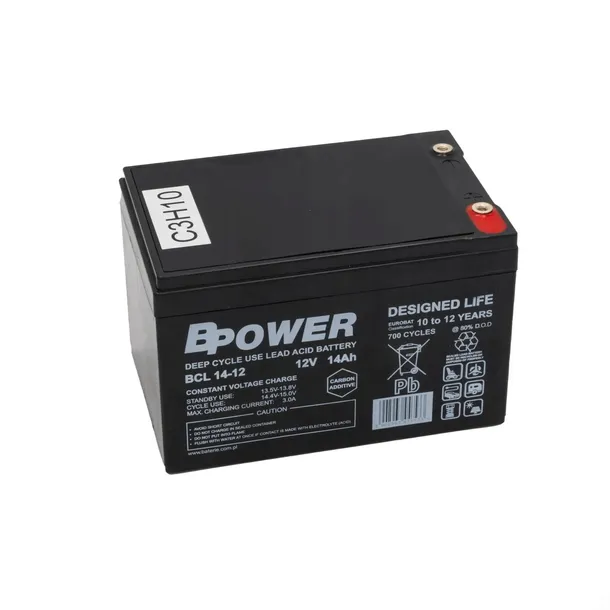 Akumulator AGM Bpower BCL 14-12 Deep Cycle 12V 14Ah
