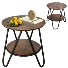 stolik-kawowy-okragly-z-polka-loftowy-nowoczesny-industrialny