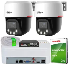 zestaw-monitoringu-dahua-2x-kamera-sd2c400na-b-pv-pro-ptz-4mpx-wizcolor