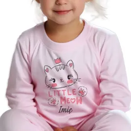 pizama-dziecieca-rozowa-komplet-dlugi-rekaw-little-meow-imie-dziecka-98cm