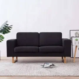 vidaxl-2-osobowa-sofa-tapicerowana-tkanina-czarna