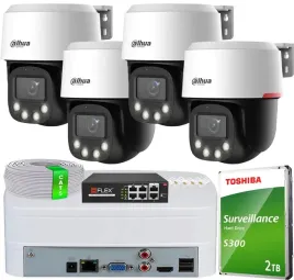 zestaw-monitoringu-dahua-4x-kamera-sd2c400na-b-pv-pro-ptz-4mpx-wizcolor