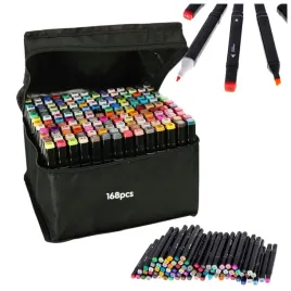 markery-dwustronne-alkocholowe-flamastry-mazaki-zestaw-w-etui-168-sztuk