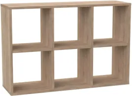 regal-stojacy-otwarty-na-ksiazki-biurowy-kalax-6-polek-2x3-100cm-dab-sonoma
