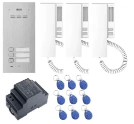 domofon-3-rodzinny-aco-como-pro-a3-podtynkowy-3x-unifon-zasilacz