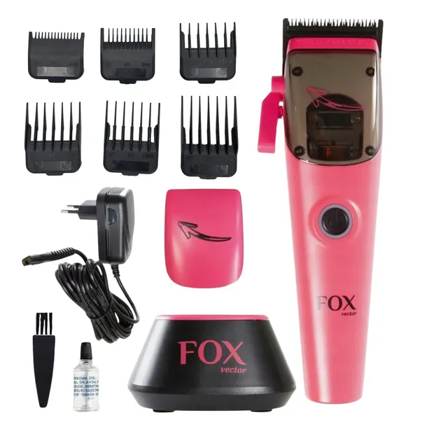 FOX Vector Maszynka do Strzyżenia włosów z intuicyjną kontrolą obrotów PINK
