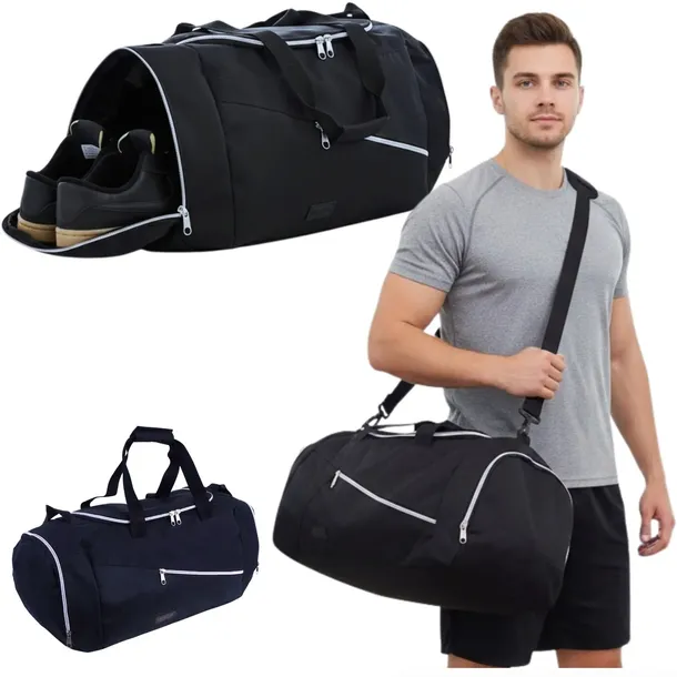 Torba sportowa męska na siłownie, basen, podróżna Fitnes Convey 53x29x27 cm