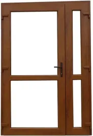 drzwi-zewnetrzne-pcv-zloty-dab-140x210-dwuskrzydlowe-grube-szyba-szyba