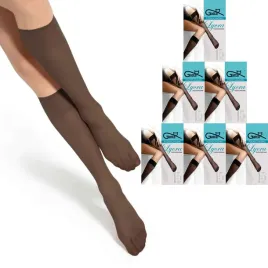 podkolanowki-bezuciskowe-gatta-lycra-uni-6-pack-12-par-kolor-moka