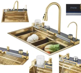 zlewozmywak-zlew-jednokomorowy-wyswietlacz-wielofunkcyjny-stal-zloty