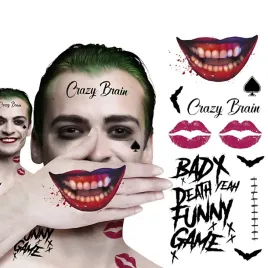 tatuaze-zmywalne-krwawe-usta-napisy-joker-charakteryzacja-na-halloween