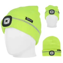 czapka-led-zimowa-odblaskowa-150lm-zolta-ciepla-akumulator-usb