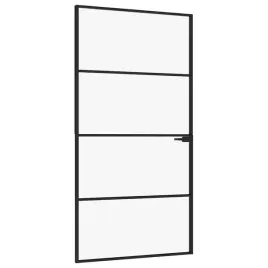 vidaxl-drzwi-wewnetrzne-czarne-102x2015-cm-szklo-i-aluminium