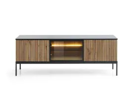 szafka-pod-telewizor-trzydrzwiowa-sorento-154-cm-czarny-dab-wotan