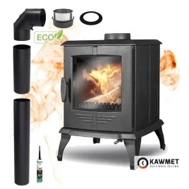 piec-zeliwny-wolnostojacy-koza-kawmet-koza-p8-79-kw-eco-zestaw-do-komina