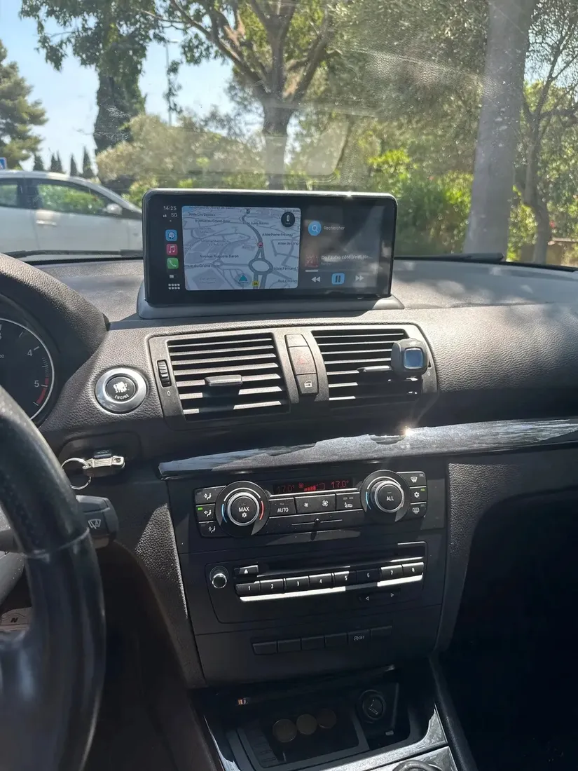 monitor-radio-nawigacja-linux-android-auto-bmw-serii-1-e81-e82-carplay-stan-nowy