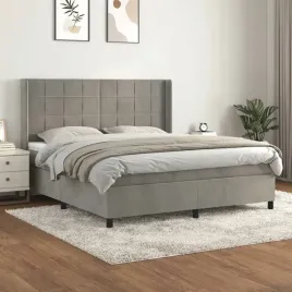 vidaxl-lozko-kontynentalne-z-materacem-jasnoszare-180x200cm-aksamit