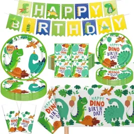 zastawa-stolowa-na-baby-shower-motyw-tropikalny-serwetki-talerze-123szt