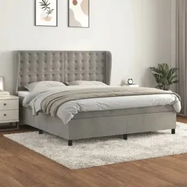 vidaxl-lozko-kontynentalne-z-materacem-jasnoszare-180x200cm-aksamit