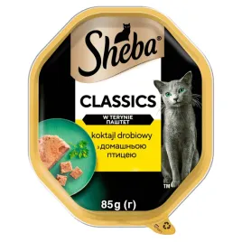 karma-dla-kota-sheba-classics-koktajl-drobiowy-pasztet-tacka-85g