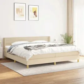 vidaxl-lozko-kontynentalne-z-materacem-kremowe-tkanina-200x200-cm