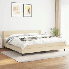 vidaxl-lozko-kontynentalne-z-materacem-kremowe-tkanina-200x200-cm