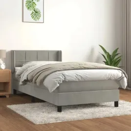 vidaxl-lozko-kontynentalne-z-materacem-jasnoszare-aksamit-90x200-cm