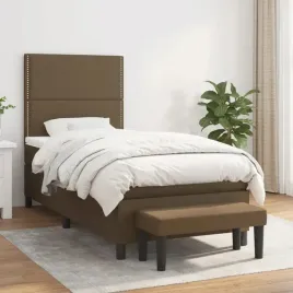 vidaxl-lozko-kontynentalne-z-materacem-brazowe-tkanina-90x190-cm