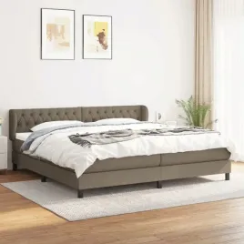 vidaxl-lozko-kontynentalne-z-materacem-taupe-tkanina-200x200-cm