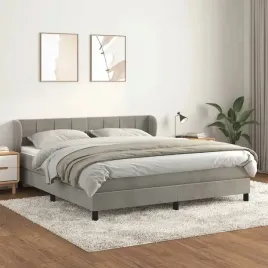 vidaxl-lozko-kontynentalne-z-materacem-jasnoszare-180x200cm-aksamit