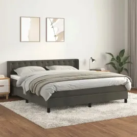 vidaxl-lozko-kontynentalne-z-materacem-ciemnoszare-180x200cm-aksamit