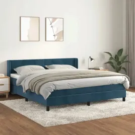 vidaxl-lozko-kontynentalne-z-materacem-ciemnoniebieskie-180x200-cm