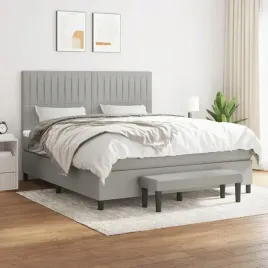 vidaxl-lozko-kontynentalne-z-materacem-jasnoszare-tkanina-180x200cm