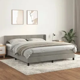 vidaxl-lozko-kontynentalne-z-materacem-jasnoszare-160x200cm-aksamit