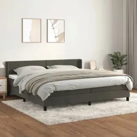 vidaxl-lozko-kontynentalne-z-materacem-ciemnoszary-aksamit-200x200cm
