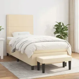 vidaxl-lozko-kontynentalne-z-materacem-kremowe-tkanina-90x200-cm