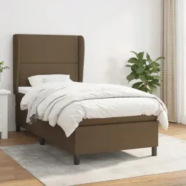 vidaxl-lozko-kontynentalne-z-materacem-brazowe-tkanina-90x190-cm