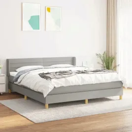 vidaxl-lozko-kontynentalne-z-materacem-jasnoszare-tkanina-160x200-cm
