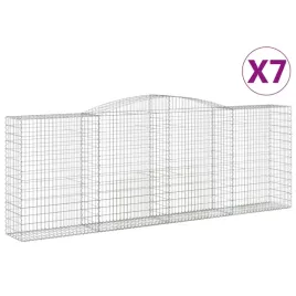 vidaxl-kosze-gabionowe-7-szt-400x50x140-160-cm-galwanizowane-zelazo