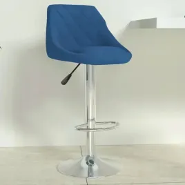 vidaxl-stolek-barowy-niebieski-obity-aksamitem