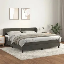 vidaxl-lozko-kontynentalne-z-materacem-ciemnoszare-160x200cm-aksamit