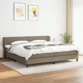 vidaxl-lozko-kontynentalne-z-materacem-taupe-tkanina-200x200-cm