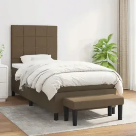 vidaxl-lozko-kontynentalne-z-materacem-brazowe-tkanina-100x200-cm