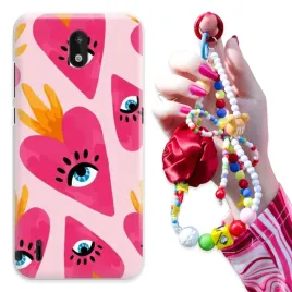 etui-do-nokia-1-3-caseor-obudowa-brelok-czerwona-rozaor-pastel-hearts-wzory